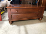 Ethan Allen 4 drawer coffee table and end table