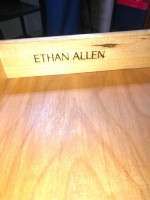 Ethan Allen 4 drawer coffee table and end table