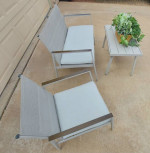 Outdoor Loveseat, Chair and Table