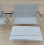 Outdoor Loveseat, Chair and Table