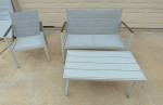 Outdoor Loveseat, Chair and Table
