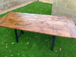 **** NEW CUSTOM MADE SOLID HARDWOOD RUSTIC FARMHOUSE DINING TABLE ****