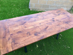 **** NEW CUSTOM MADE SOLID HARDWOOD RUSTIC FARMHOUSE DINING TABLE ****