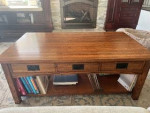 Mission style coffee table