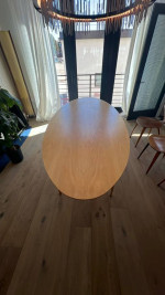 Mid Century Modern Cherner Oval Table & 6 Cherner Chairs