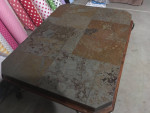 Slate/Wroght Iron Coffee Table