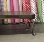 Slate/Wroght Iron Coffee Table