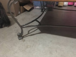 Slate/Wroght Iron Coffee Table