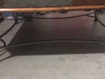 Slate/Wroght Iron Coffee Table