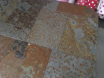 Slate/Wroght Iron Coffee Table