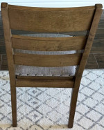 Custom Wood Dining Table with 6 Padded Chairs 6 Placemats 1 Lazy Susan