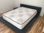 Modern Queen Bedroom Set includes Frame and Side Table