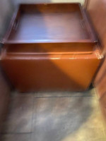 Foot stool and table storage