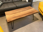 Live Edge solid wood coffee table