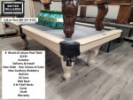 8' World of Leisure Pool Table - INSTALLED w/ New Cloth, U Pick Color