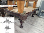 7' Gandy Pool Table - INSTALLED w/ New Cloth, U Pick Color