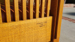 Solid quartersawn oak Stickley reproduction couch and coffee table