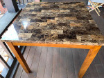 Square Counter Height Wood Dining Table 42” x 42” x 36”