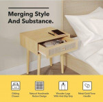 Firm Price! Brand New Solid Wood Nightstand Side Table
