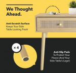 Firm Price! Brand New Solid Wood Nightstand Side Table