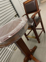 Thomas Aaron Pool Pub table with 2 chairs set
