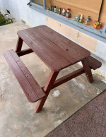 New Kids Wood Table / picnic table