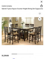 Gabriel 7-Piece Dining Table