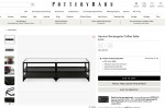 BRAND NEW POTTERY BARN HARMON COFFEE TABLE