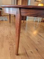 Rare Danish Brazilian Rosewood Dining Table w 2 Leaves