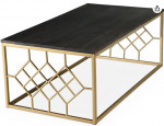 Steve Silver Mixed-Media Mango Wood & Iron Coffee Table
