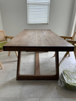 Solid Wood Dining/office Desk table And 2 Chairs Bundle Set