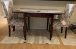 Extendable Dining Table With 2 Chairs