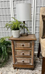 Wahed Ratan End Table/Nightstand-PRICE REDUCED!