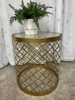 Gold Side Table