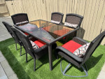 Outdoor patio table set