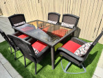 Outdoor patio table set