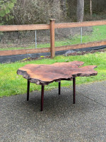 Live Edge Slab Coffee Table