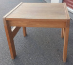 Teak? Solid Wood Coffee Table End Table Side Table