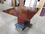 Used 48"x48" Square Conference Table w/ USB & Power Outlets
