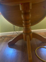 Oak drop leaf table