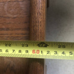 End table OAK  24” x 24”