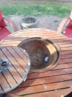 Patio Set Fireplace Table