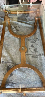 Coffee table, glass top