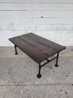 Rustic Metal and Wood Coffee Table