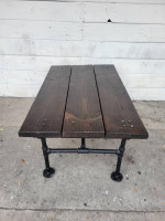 Rustic Metal and Wood Coffee Table