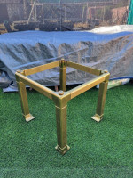 Mastercraft Brass Side Table no Glass Top
