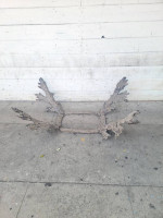 Brutalist Metal Coffee Table Base no Glass Top