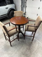 High Boy / Tall Table and chairs