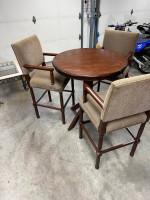 High Boy / Tall Table and chairs