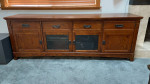 Matching: Large display china cabinet, entertainment cabinet & side table